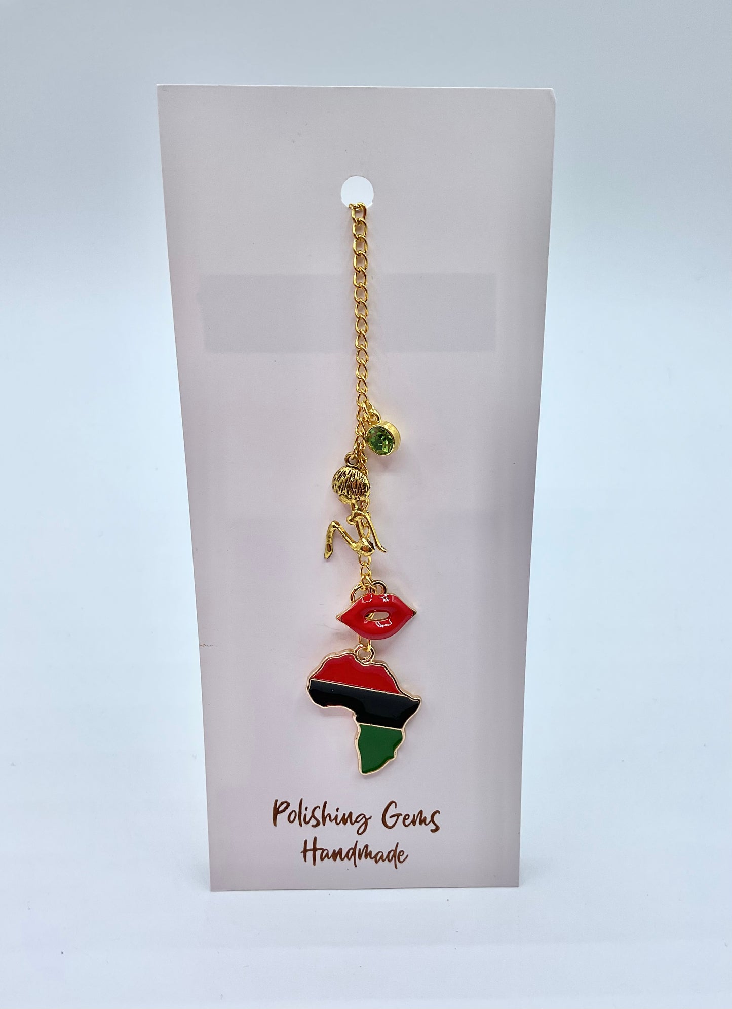 Africa Stanley Cup Compatible Afro Woman Charm