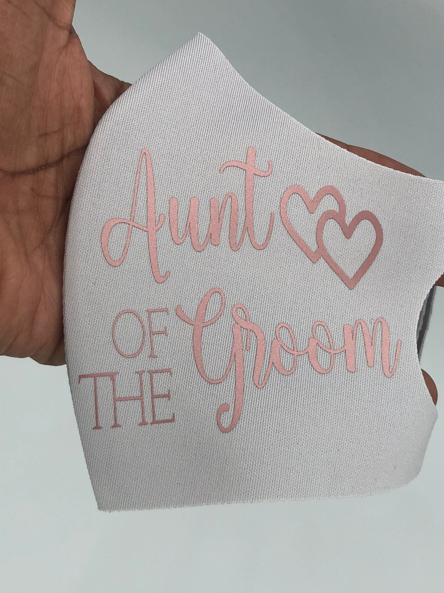 Aunt of the Groom Face Mask Face