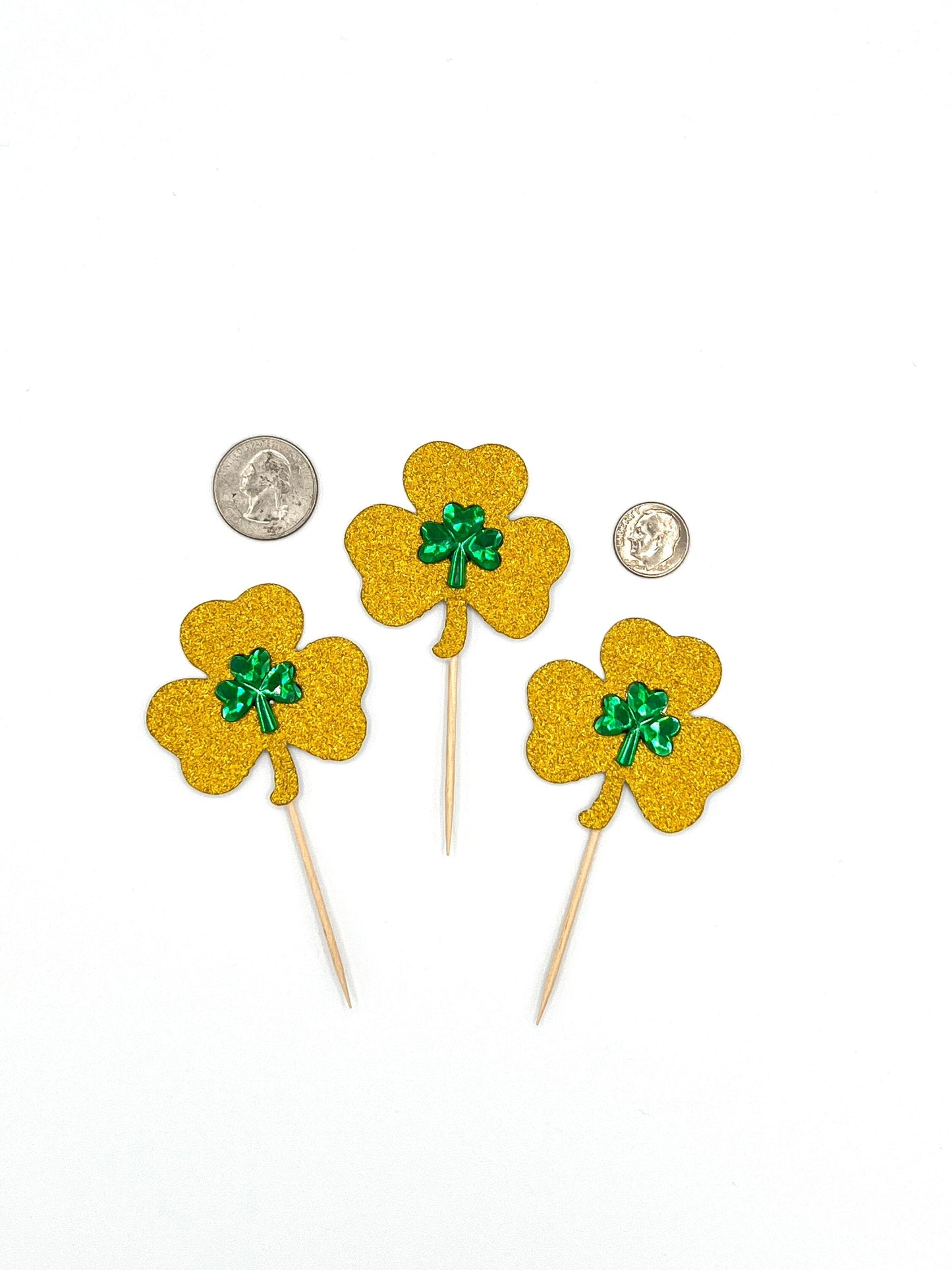 Shamrock Cupcake Toppers
