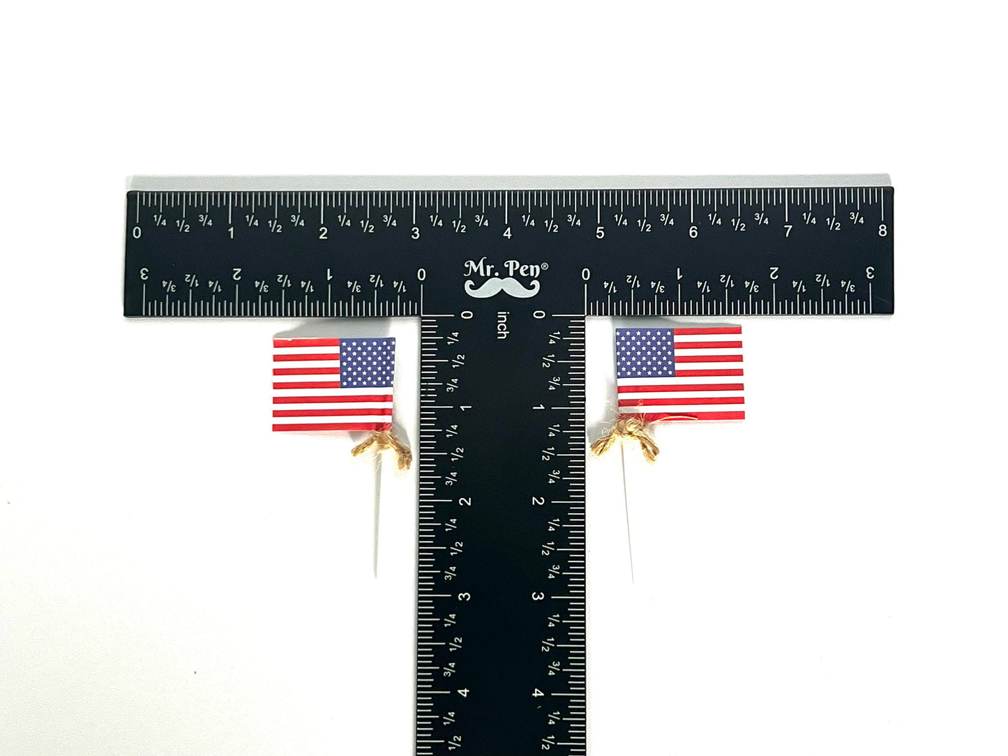 12 Cupcake Toppers American Flags