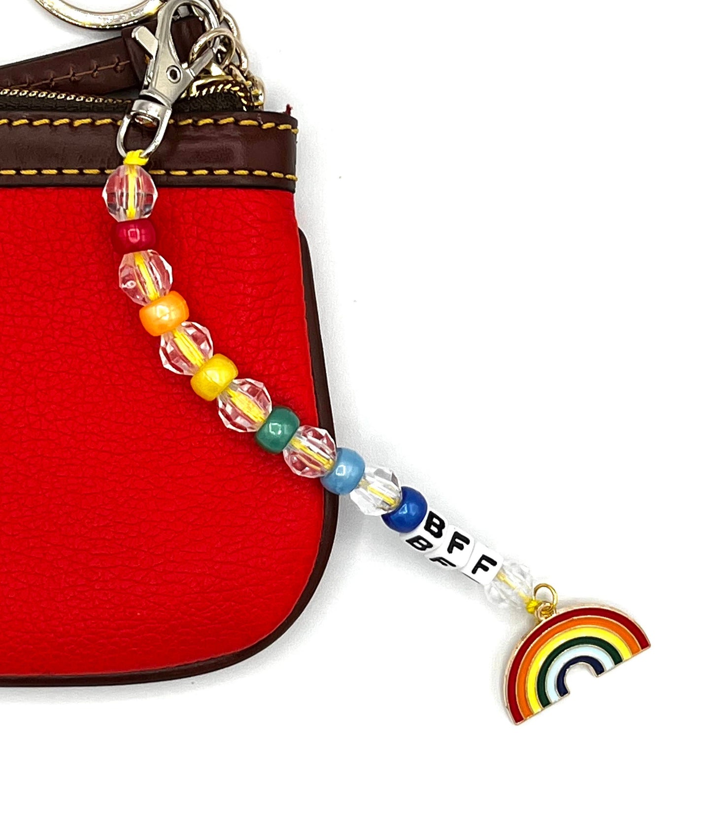 BFF Rainbow Pattern Keychain Charm Set