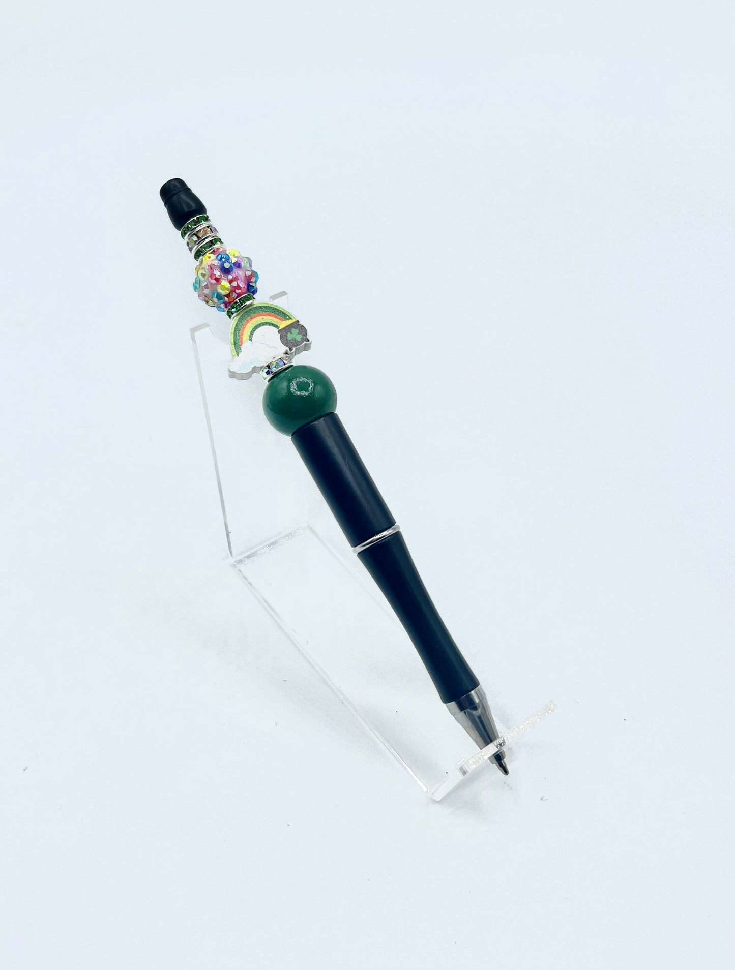 St. Patrick's Inspired Beaded Pens