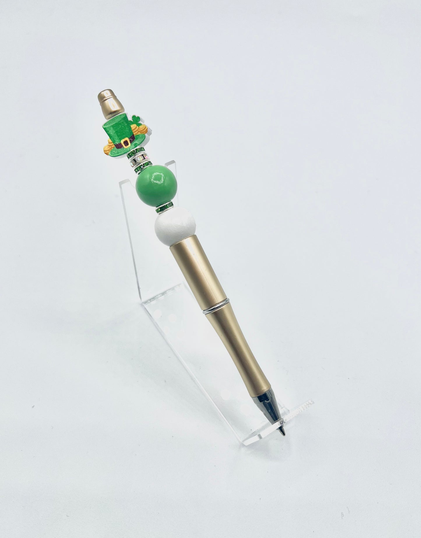 St. Patrick's Inspired Beaded Pens