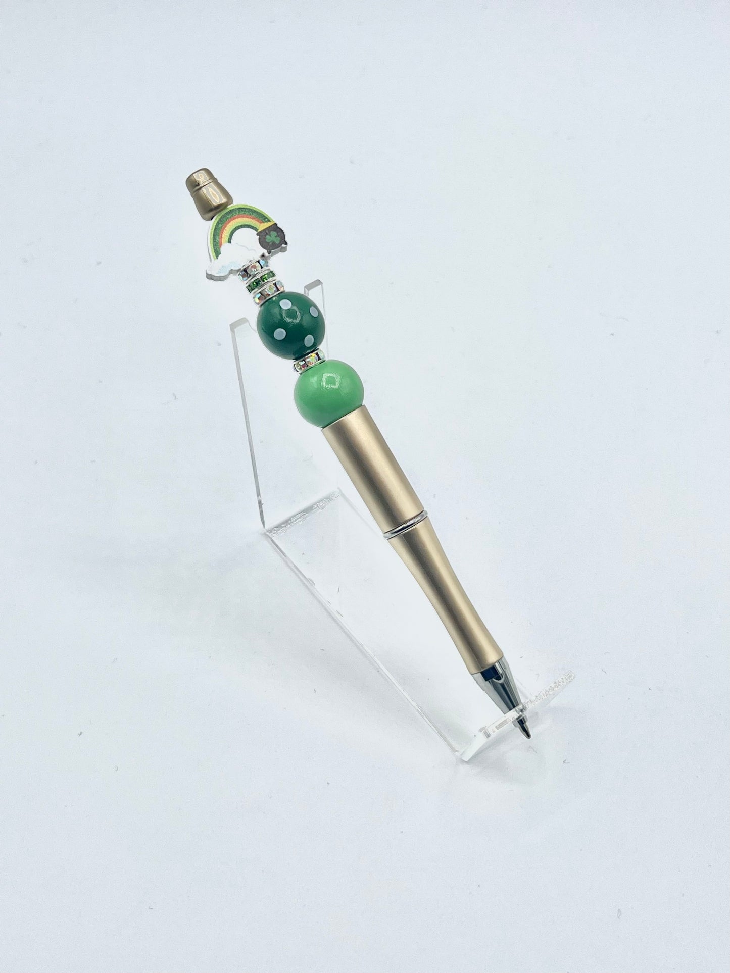 St. Patrick's Inspired Beaded Pens