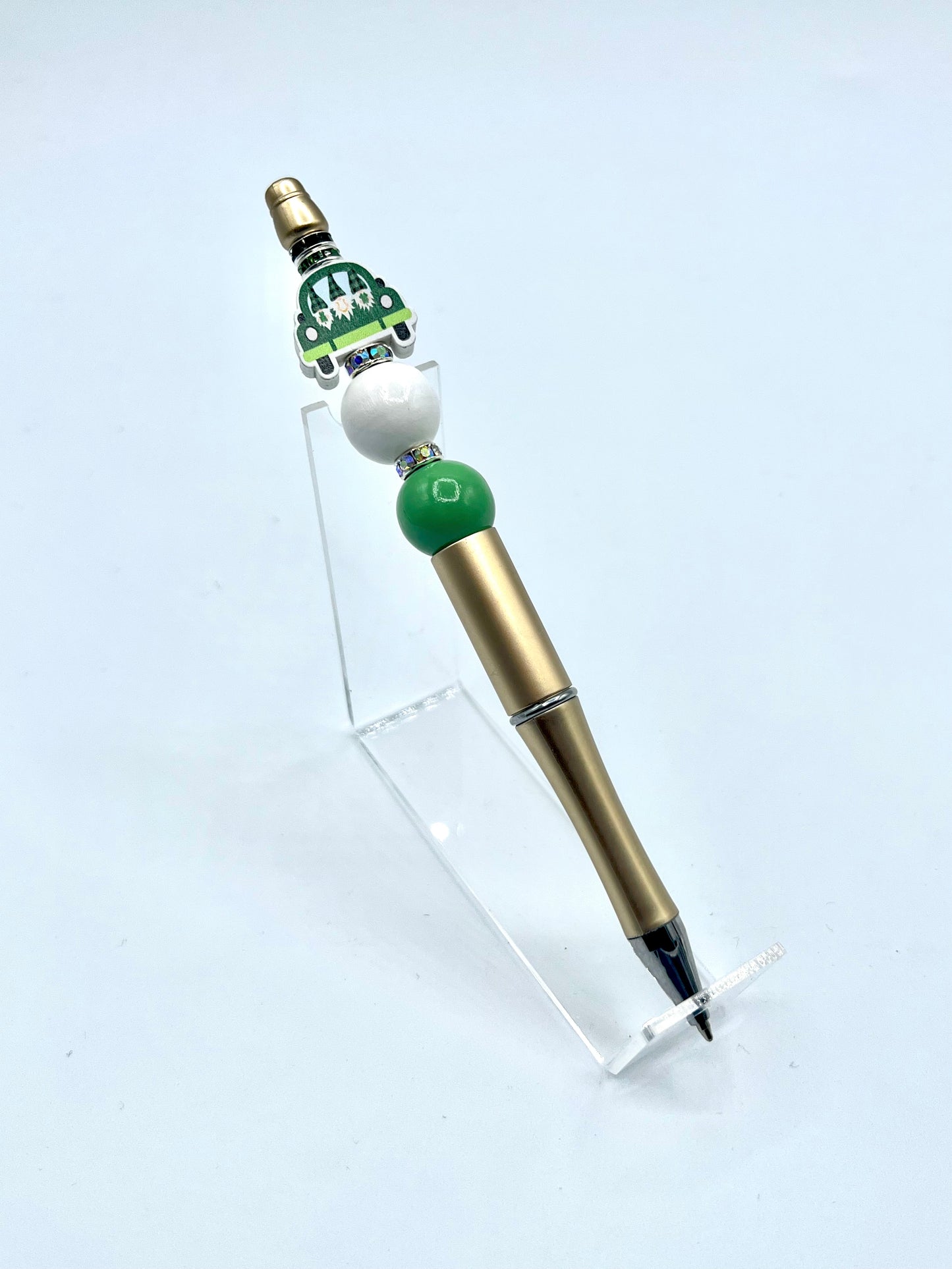 St. Patrick's Inspired Beaded Pens