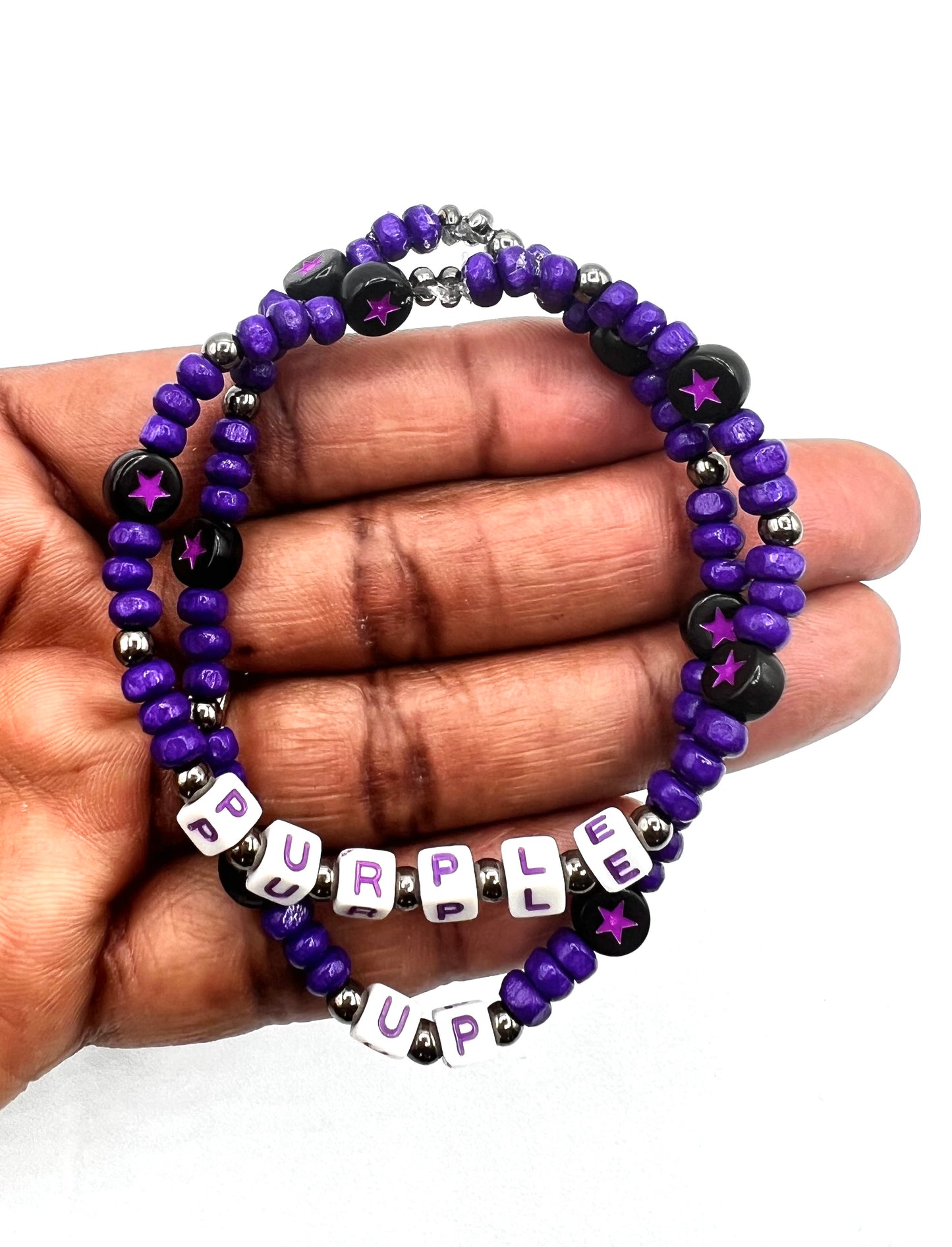 Purple Up Bracelet, MOMC Bracelet, April Month of the Military Child Accessory