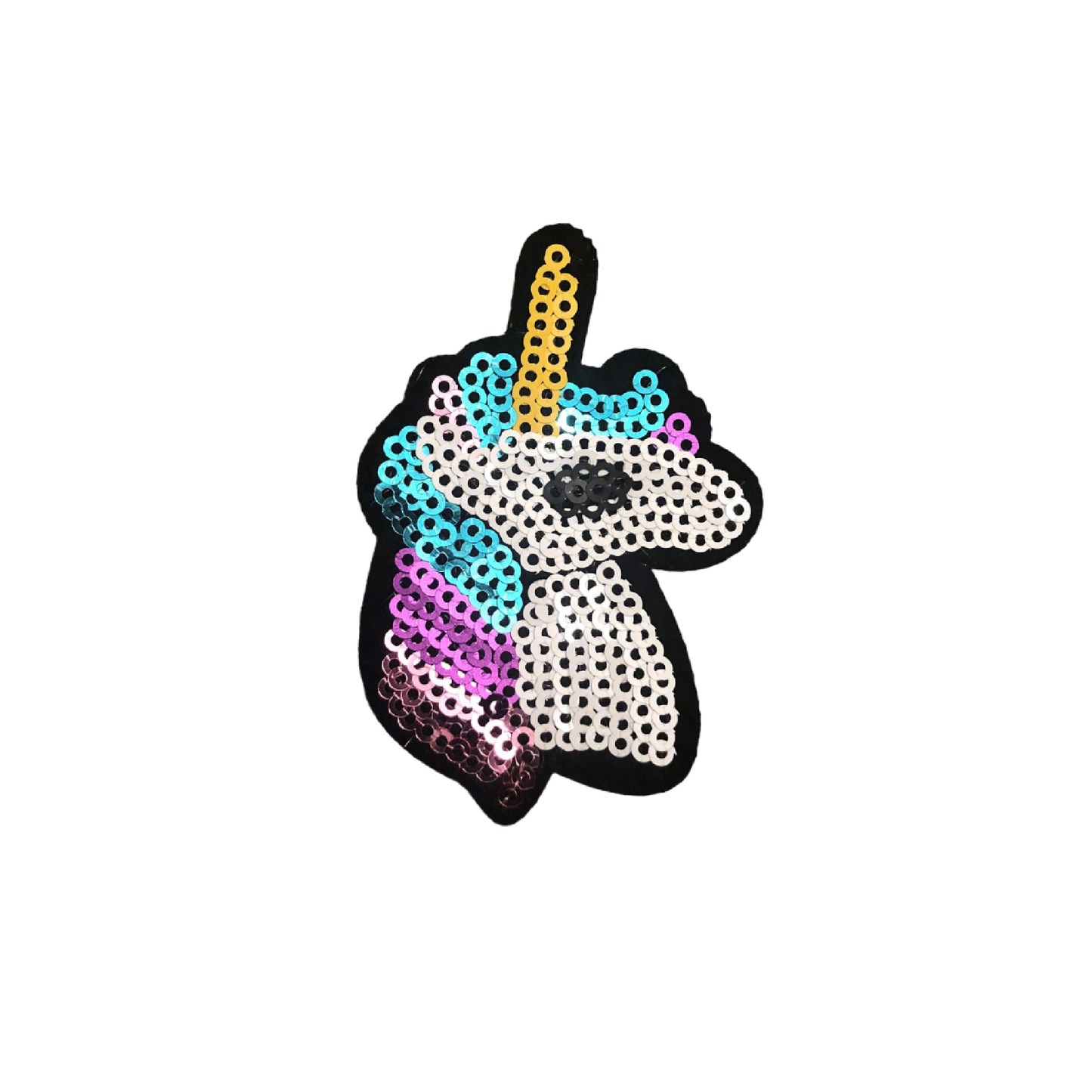 Sequin Unicorn Iron-on Applique Patch