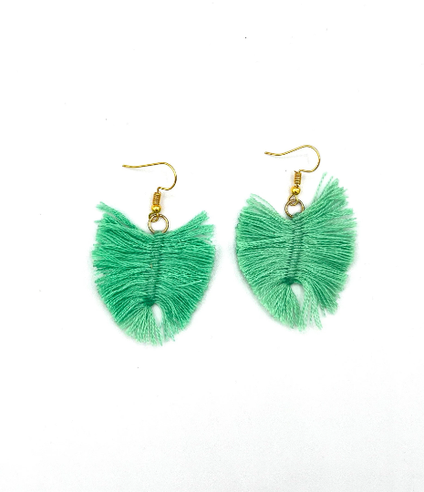 Boho Style Earrings Mint Green Bohemien