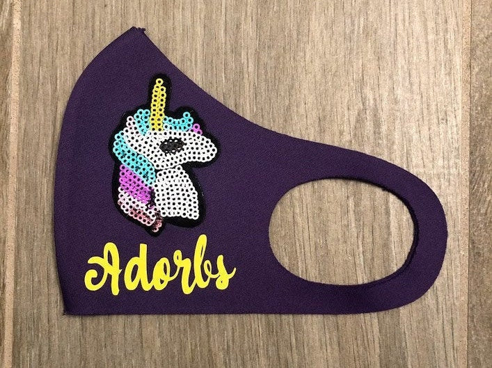 Sequin Unicorn Iron-on Applique Patch