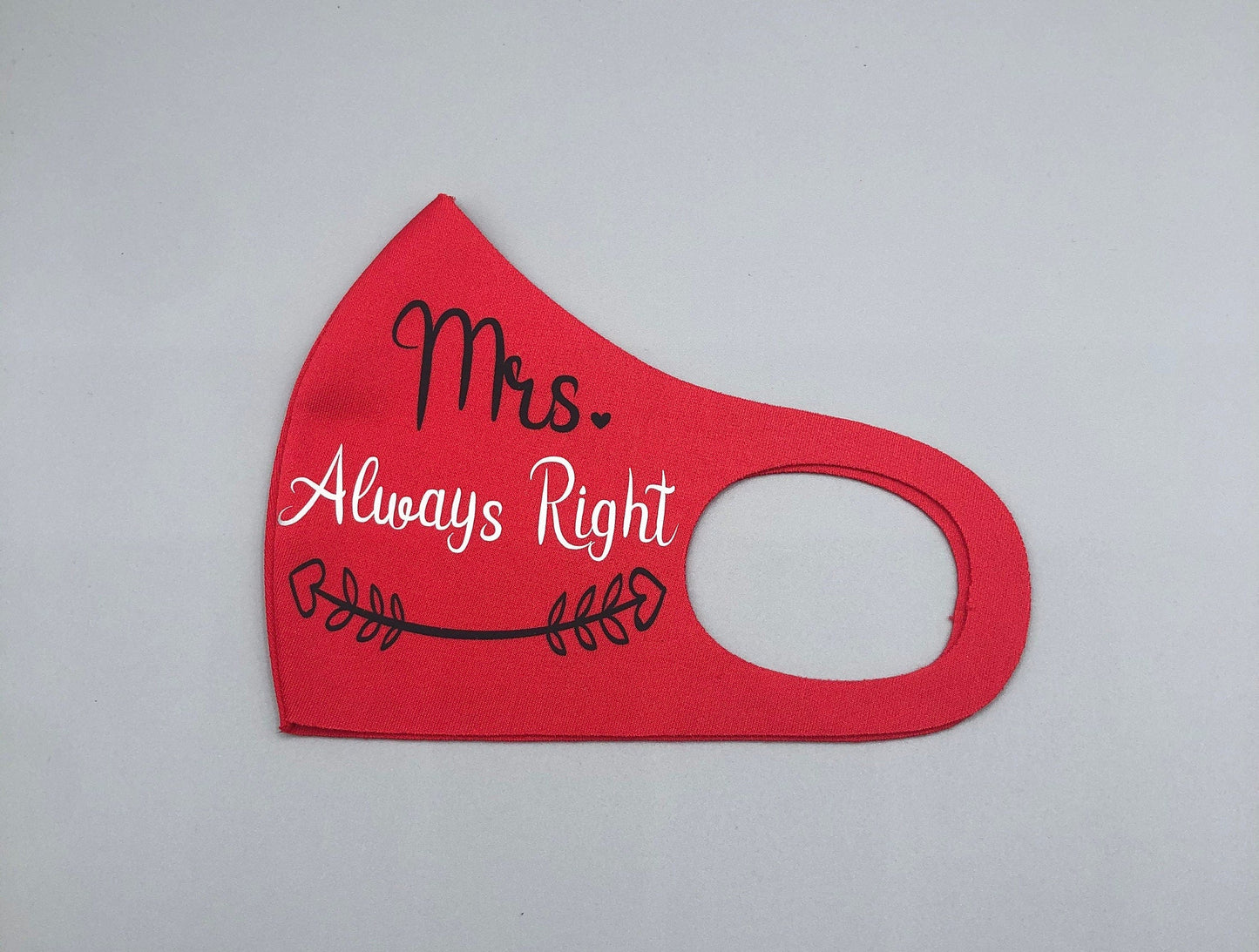 Never Wrong and Always Right Couples Masks