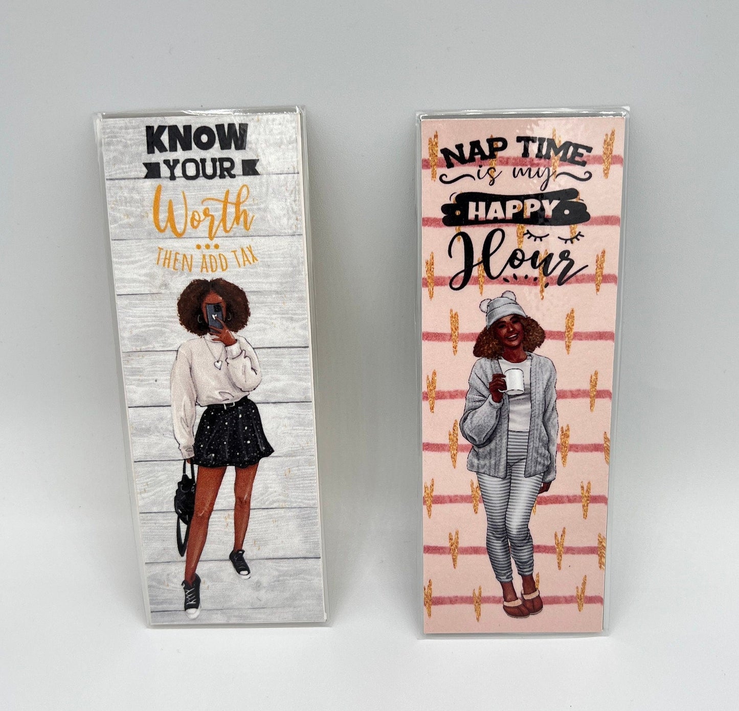 Laminated Bookmark Young Woman of Color