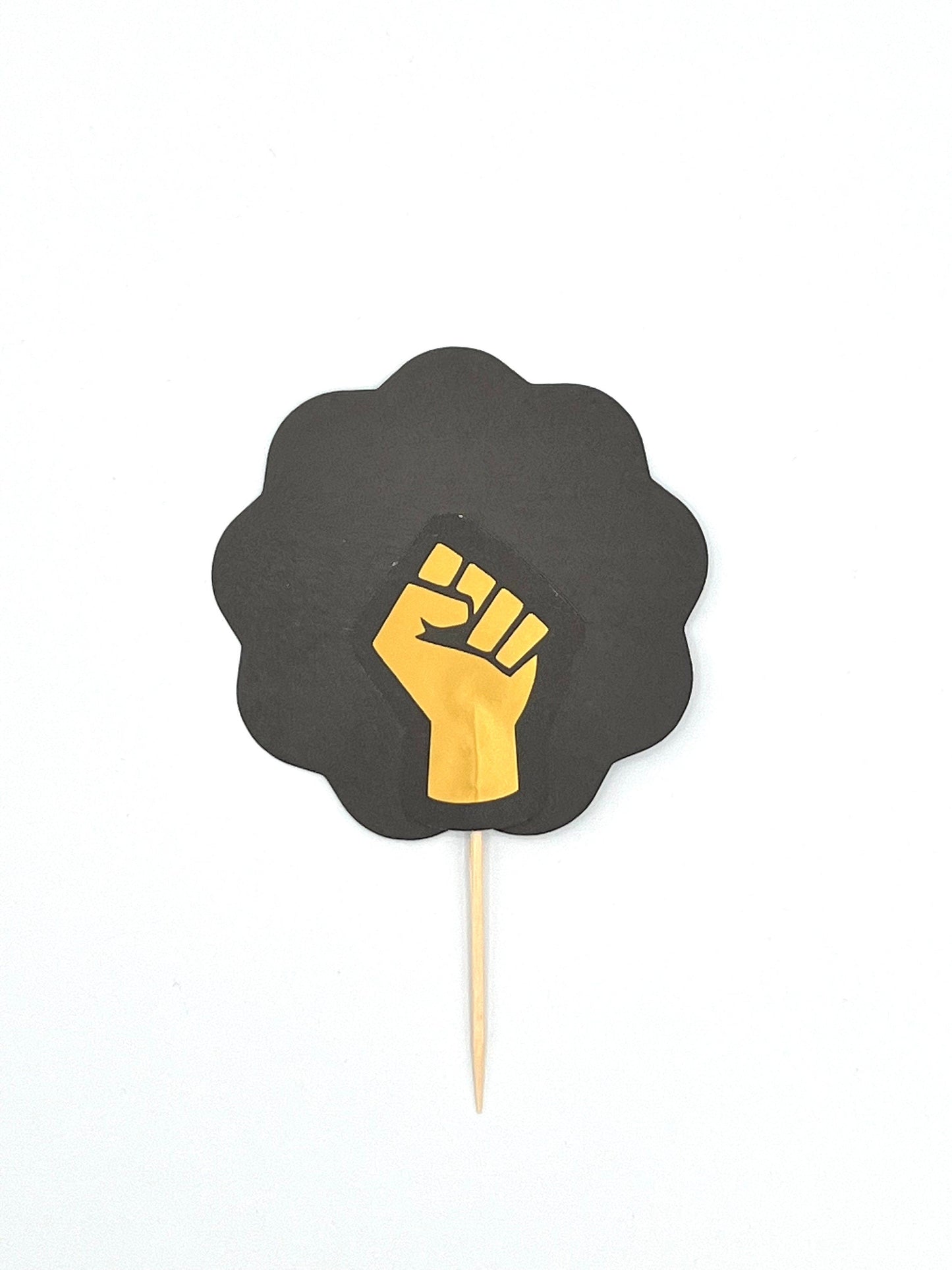 Afro Woman Cupcake Toppers