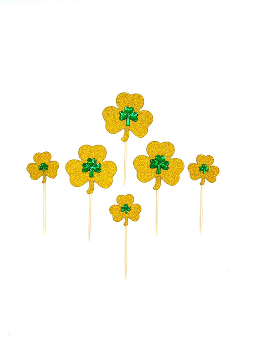 Shamrock Cupcake Toppers