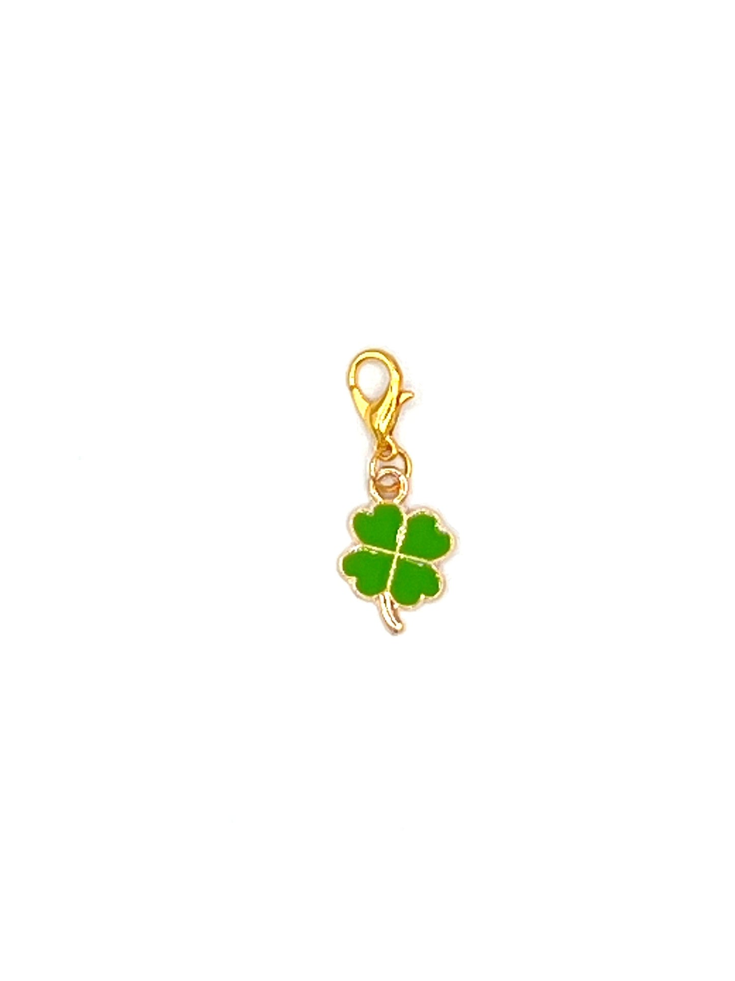 Green Enamel 4 Leaf Clover Shamrock Accessory