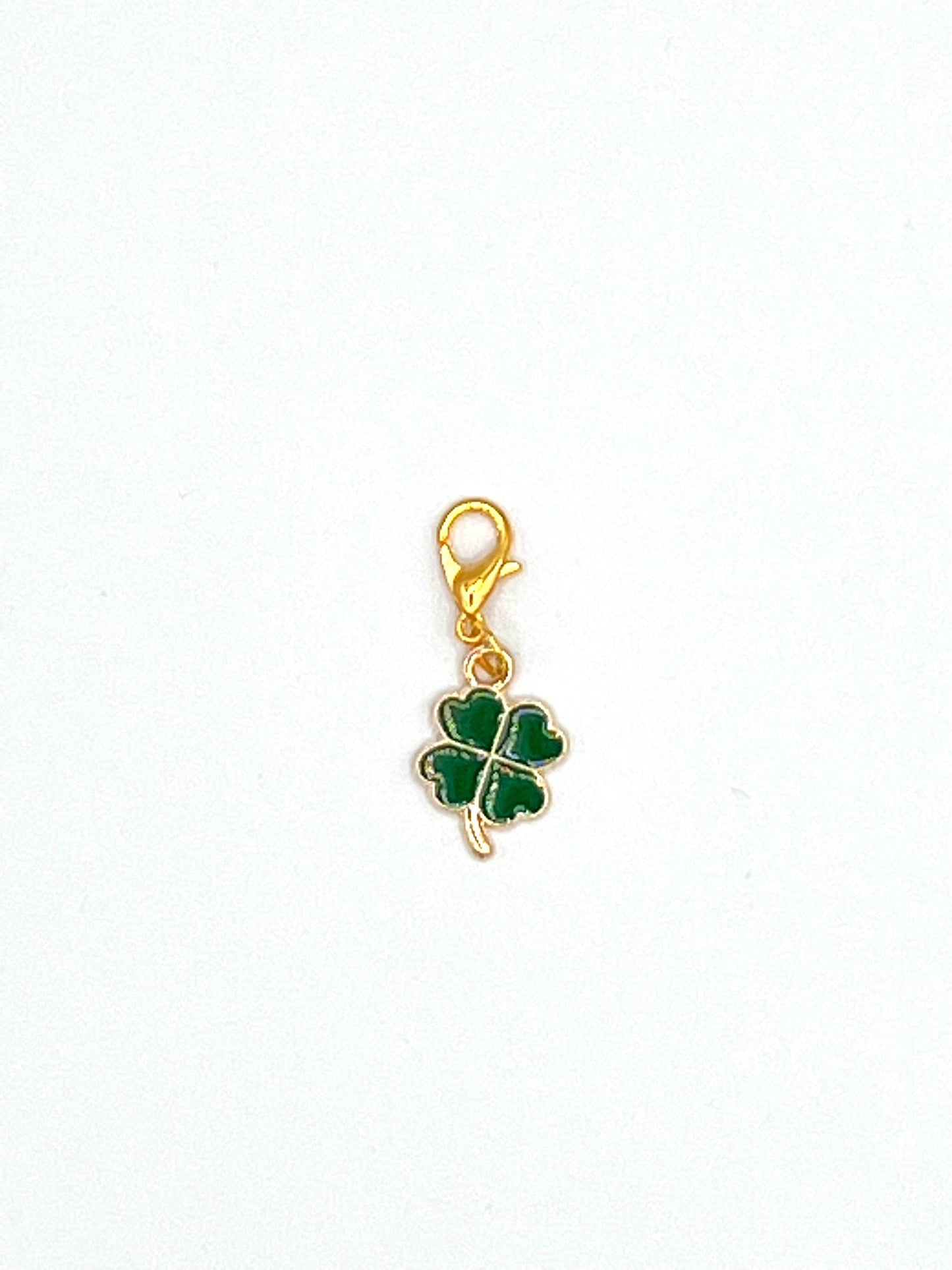 Green Enamel 4 Leaf Clover Shamrock Accessory