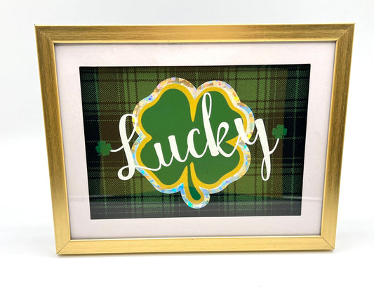 Handmade Lucky Shamrock Frame