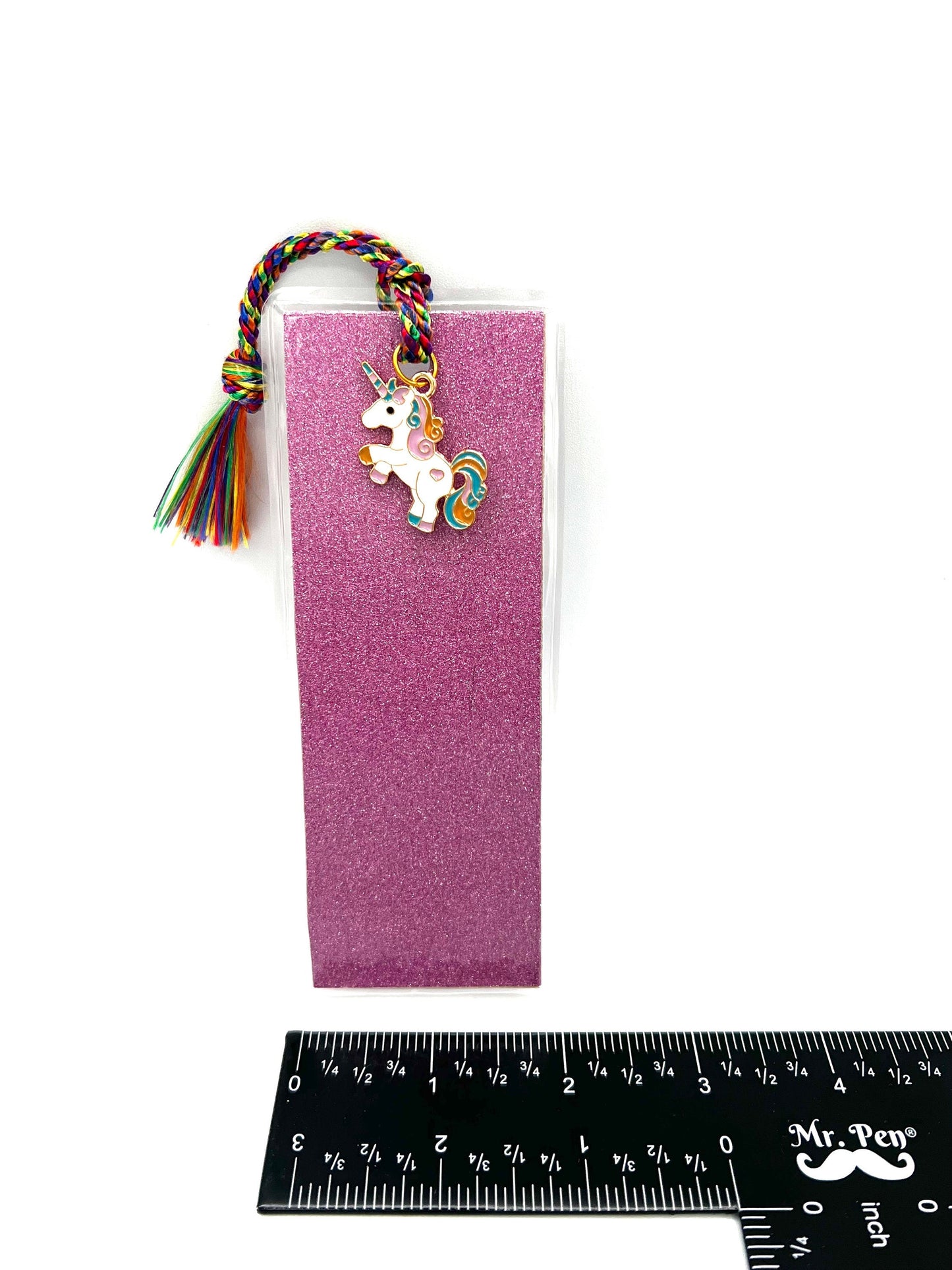 Sparkly Unicorn Laminated Bookmark