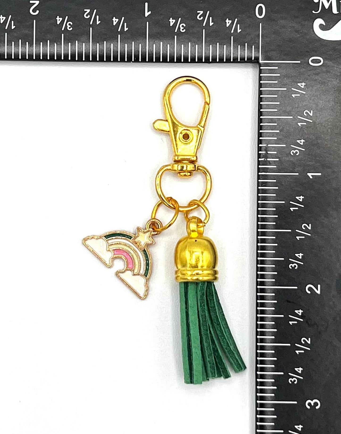 Rainbow and Tassel Charm