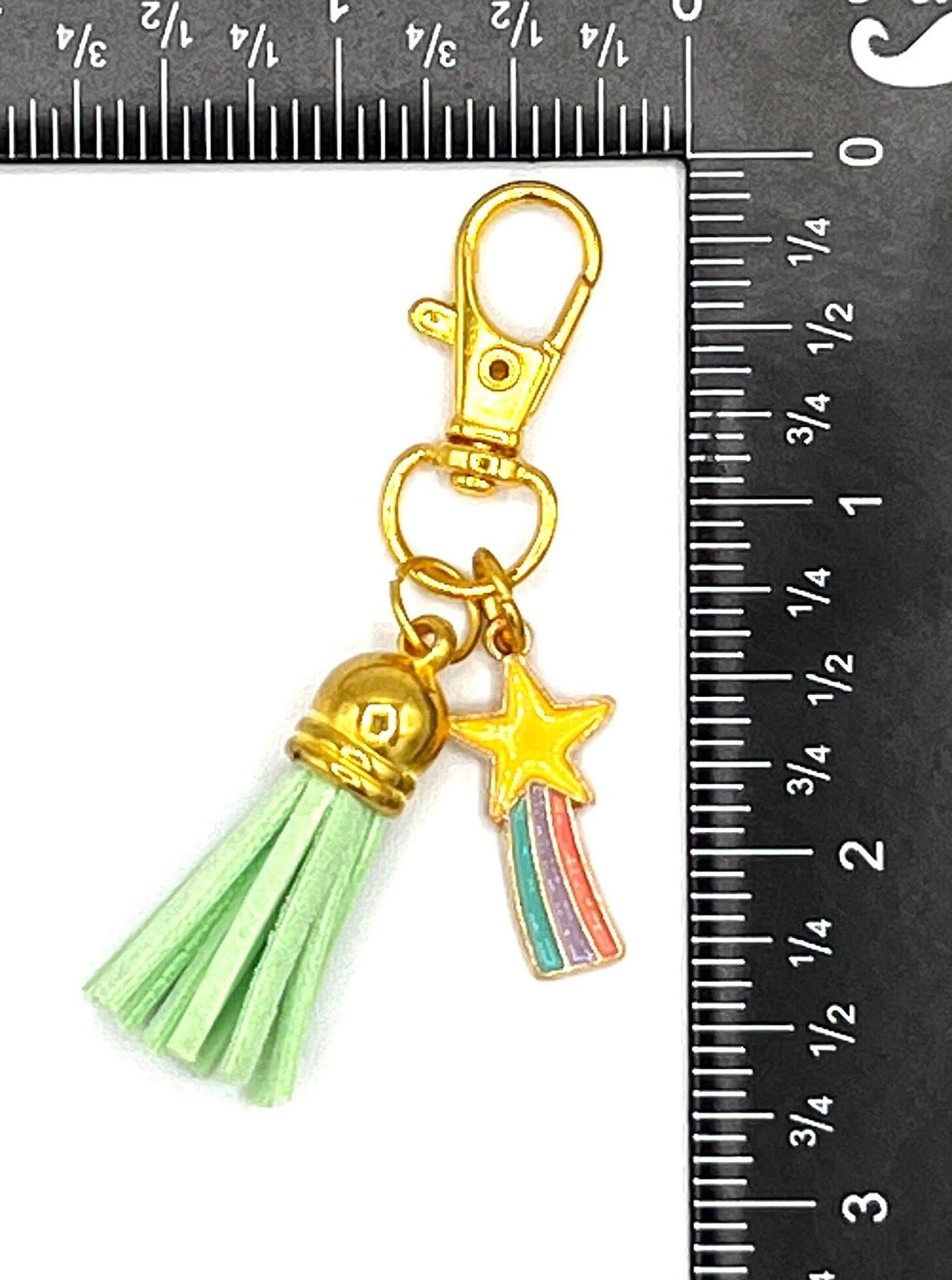 Rainbow and Tassel Charm