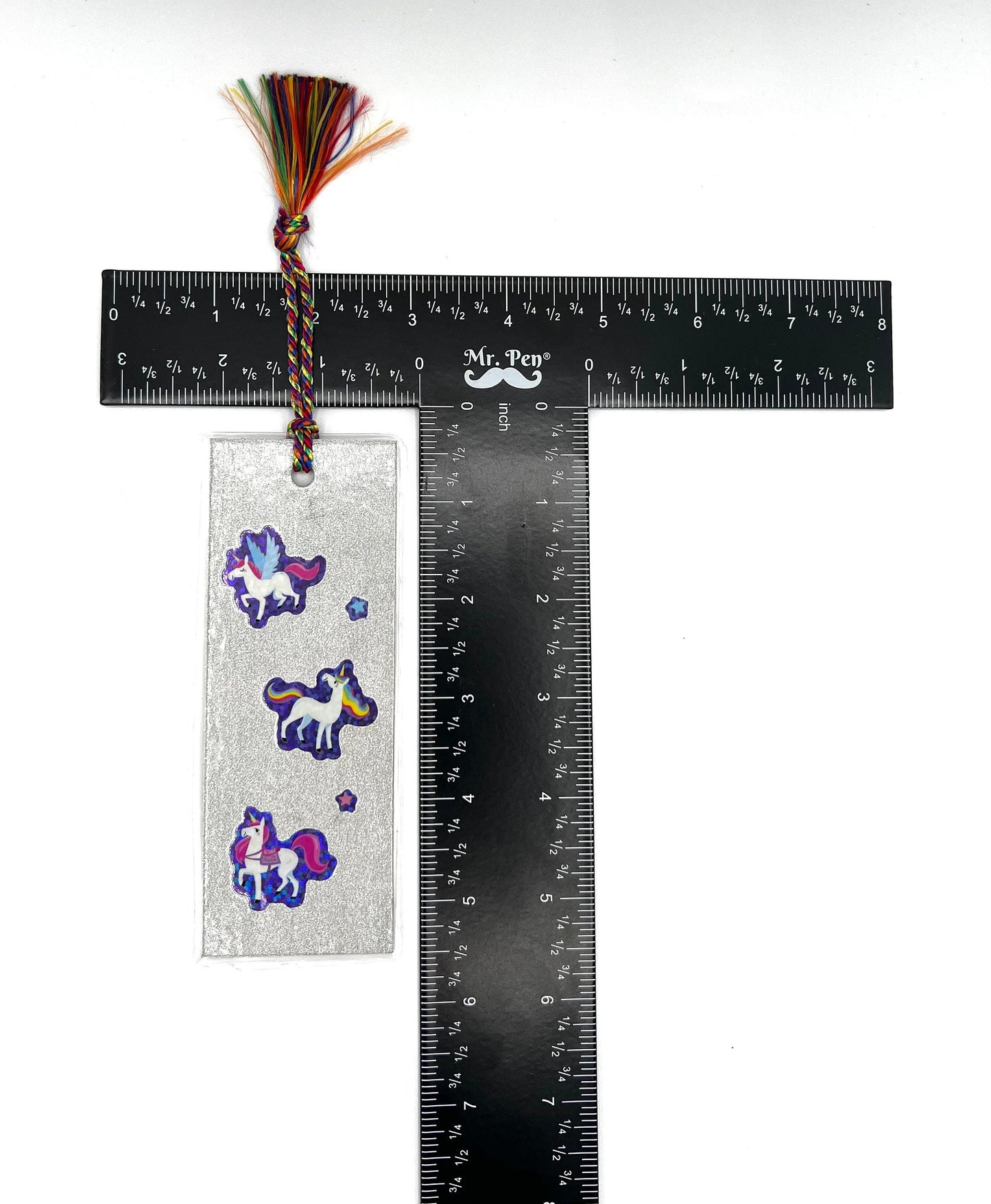 Sparkly Unicorn Laminated Bookmark