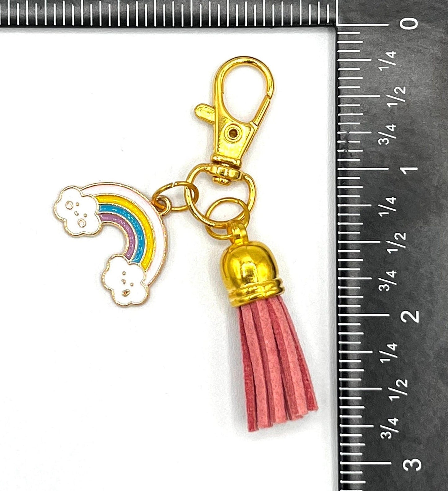 Rainbow and Tassel Charm